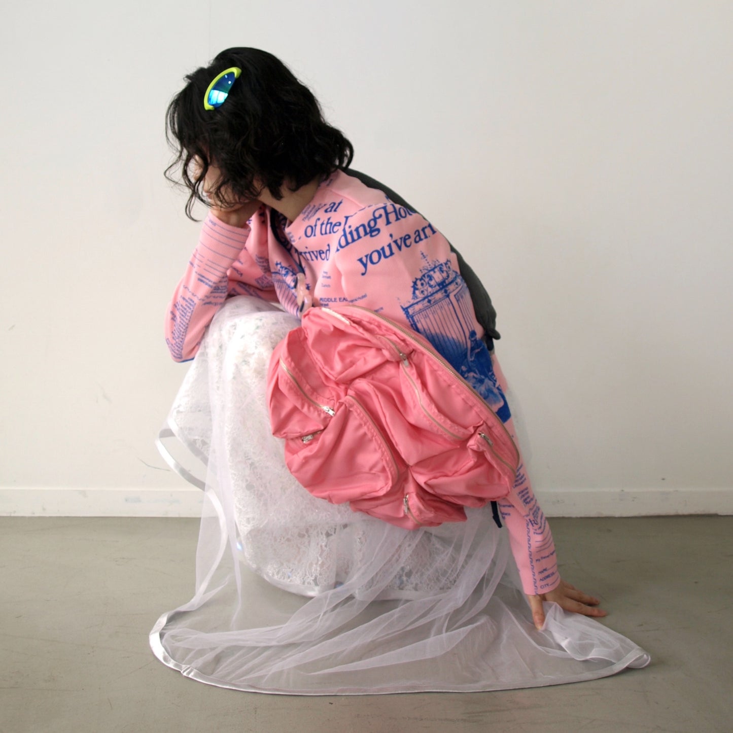 【SHEEP LIMITED】 MIKIOSAKABE 7pokets bag / Pink×Navy×Pink / ショルダーバッグ