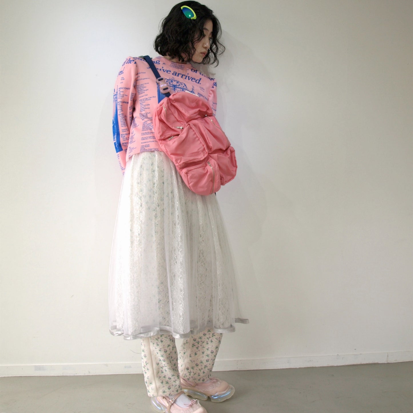 【SHEEP LIMITED】 MIKIOSAKABE 7pokets bag / Pink×Navy×Pink / ショルダーバッグ