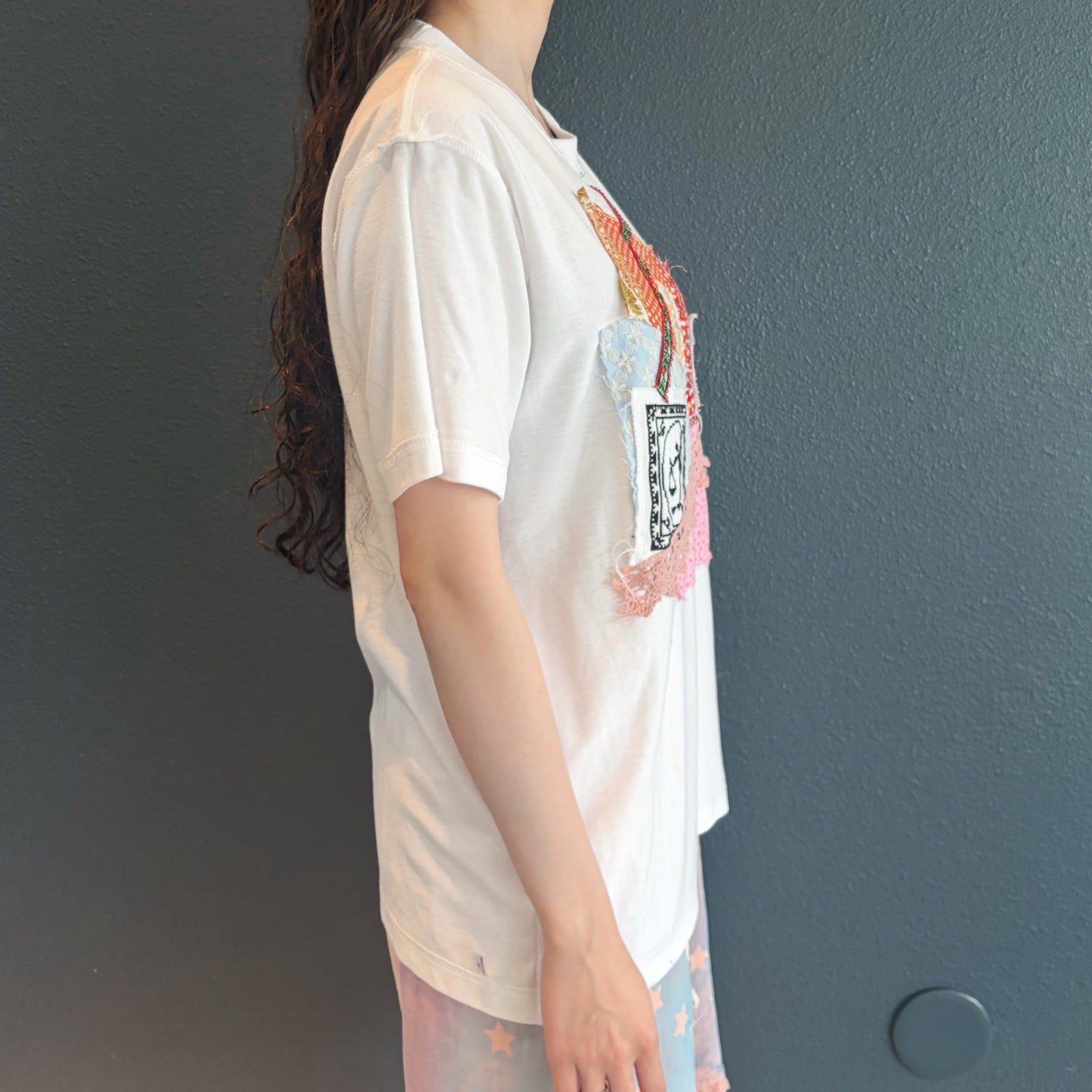 Patchwork tshirts / WHITE / パッチワークTシャツ