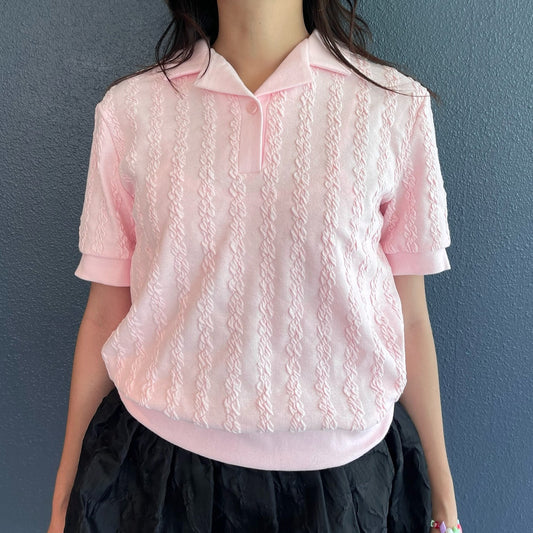 Kate polo shirt / Pink / ポロトップ