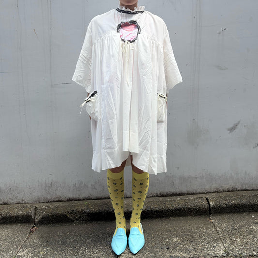 HOLY SMOCK DRESS / IVORY / スモックドレス