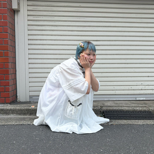 HOLY SMOCK DRESS / IVORY / スモックドレス