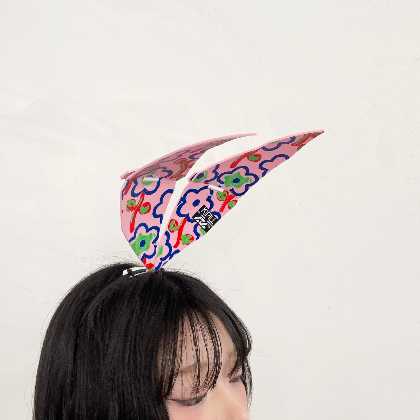 LARGE TACTICAL HEADBAND UNIT-RIBBON TYPE KIDILL MODEL KIDILL × CTCTYO / PINK FLOWER / リボンカチューシャ / 中央庁戦術工芸コラボレーション