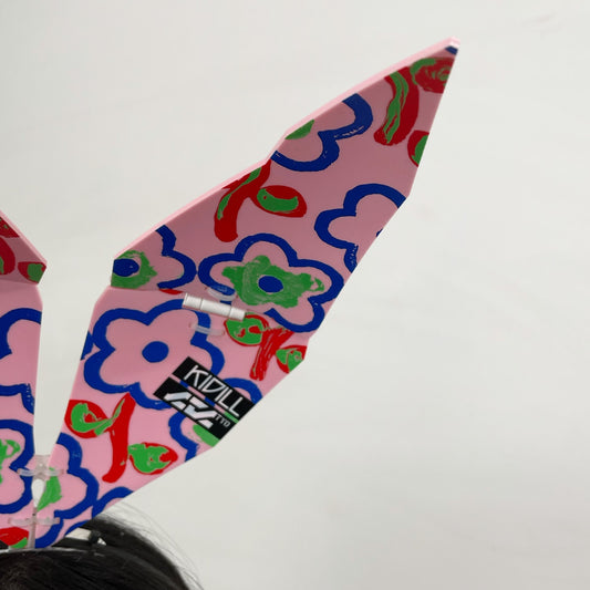 LARGE TACTICAL HEADBAND UNIT-RIBBON TYPE KIDILL MODEL KIDILL × CTCTYO / PINK FLOWER / リボンカチューシャ / 中央庁戦術工芸コラボレーション