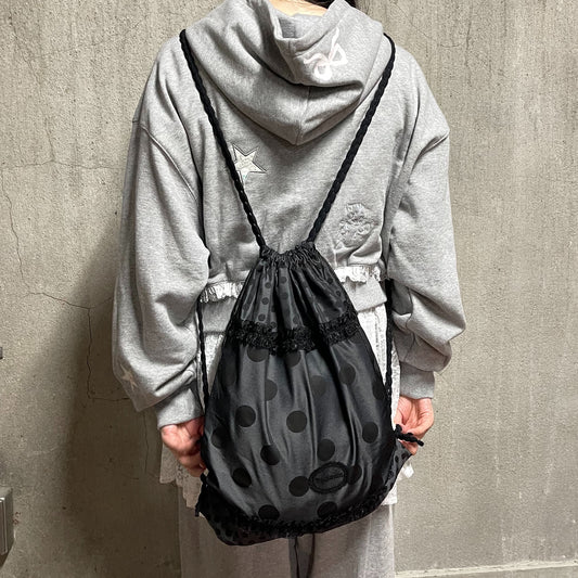 巾着バッグ ポーチ大 シープスキン レザー 上質 1456 L012 巾着ポーチ / 栃木レザーWコガシ カーキ | FUKUNARY