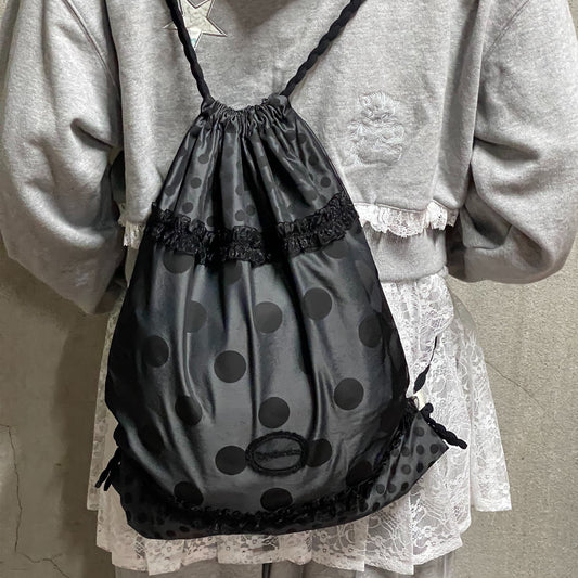 Ruffled Dotted Bag / Black / ラッフルドットバッグ
