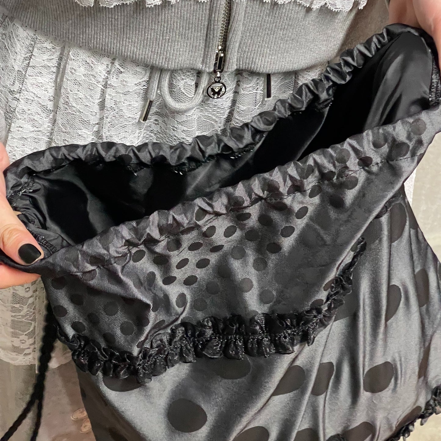 【typeservice】Ruffled Dotted Bag ドットバックパック Ruffled Dotted Bag / Black / ラッフルドットバッグ | シープ