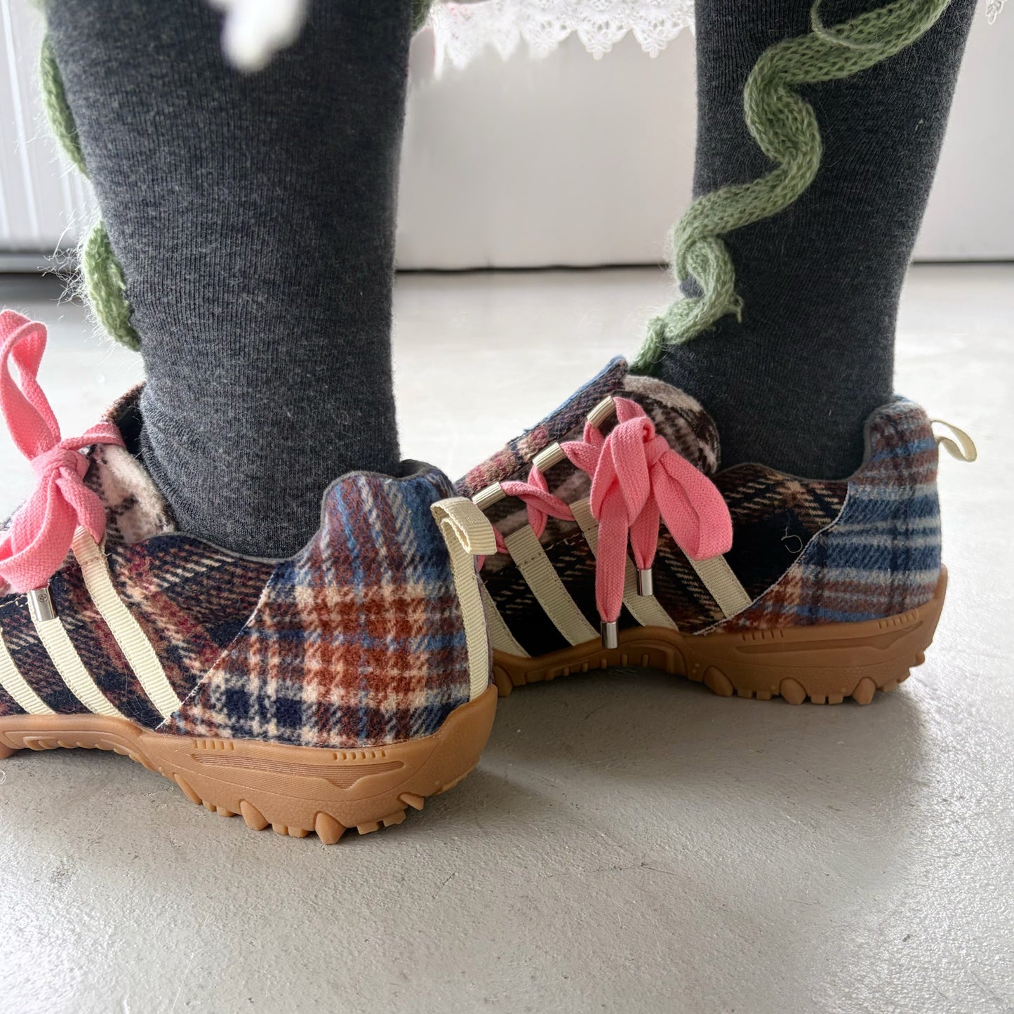 Double bow / Check / yushokobayashiスニーカー