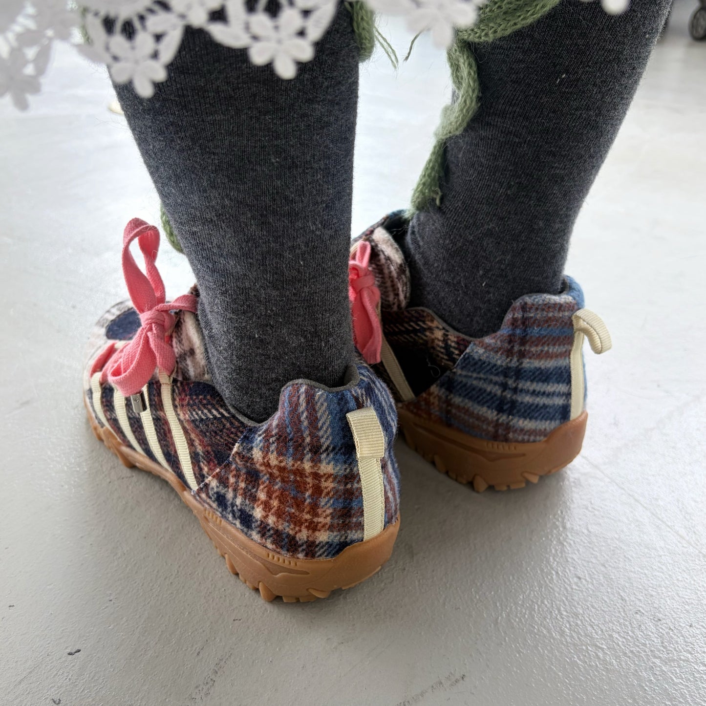 Double bow / Check / yushokobayashiスニーカー