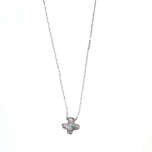 cross necklace / zirconia / クロスネックレス