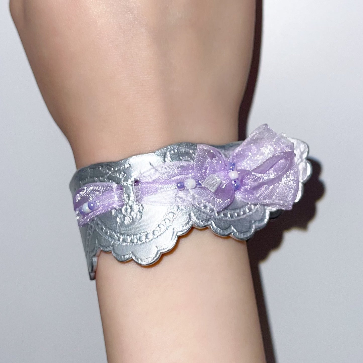 lace bangle / Purple / レースバングル