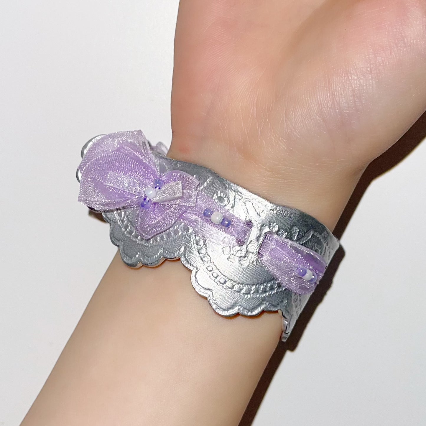 lace bangle / Purple / レースバングル