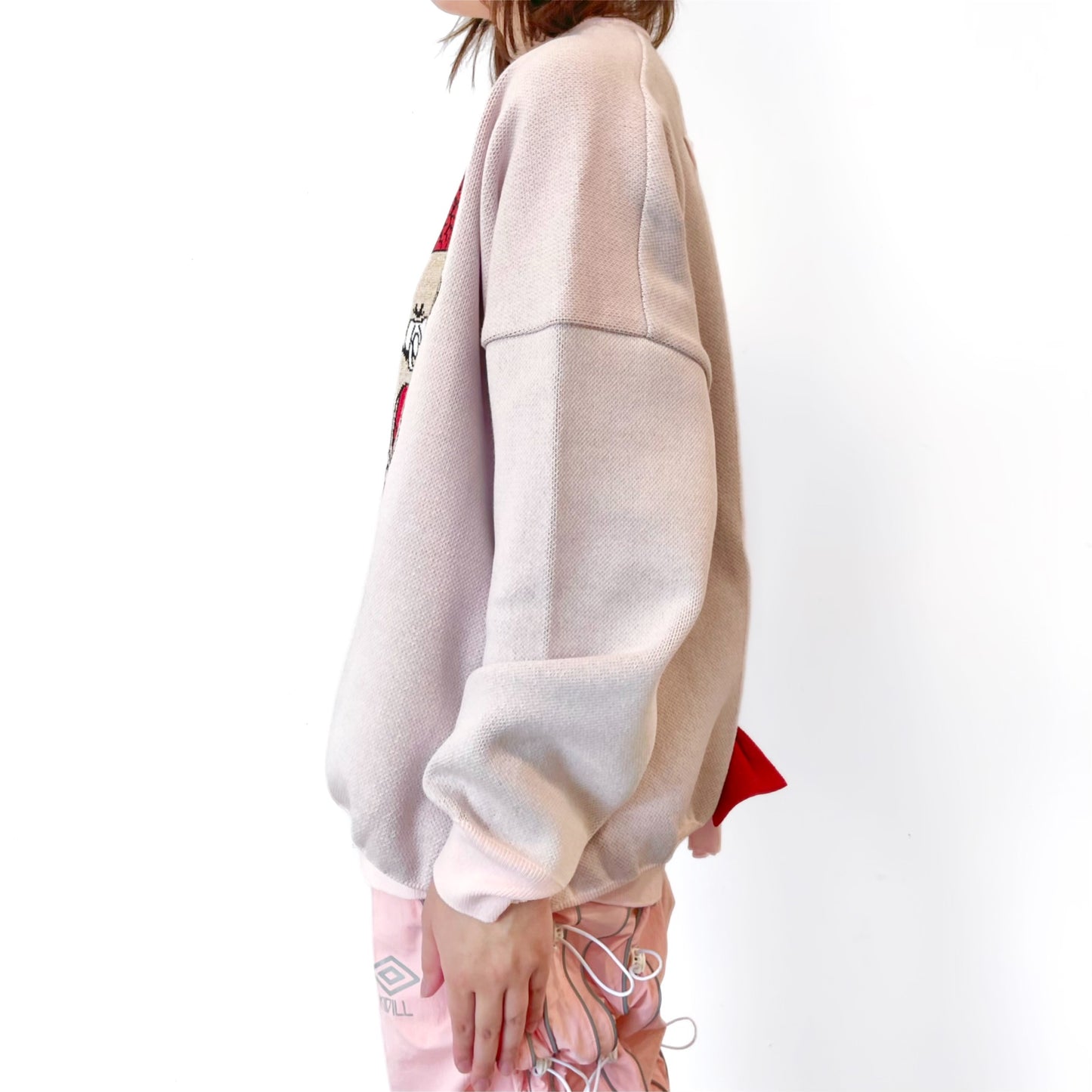 MEDICAL BRAID PULLOVER KNIT / PINK / グラフィックニット