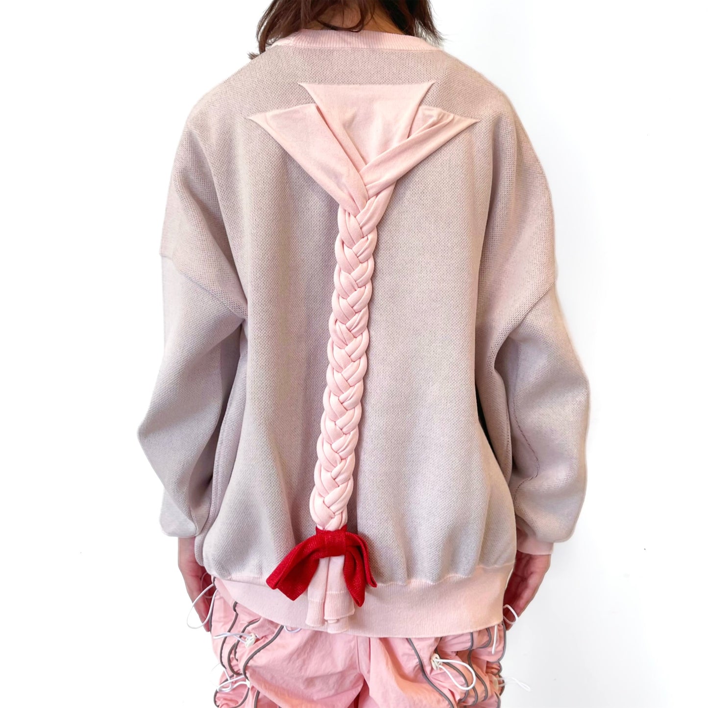 MEDICAL BRAID PULLOVER KNIT / PINK / グラフィックニット