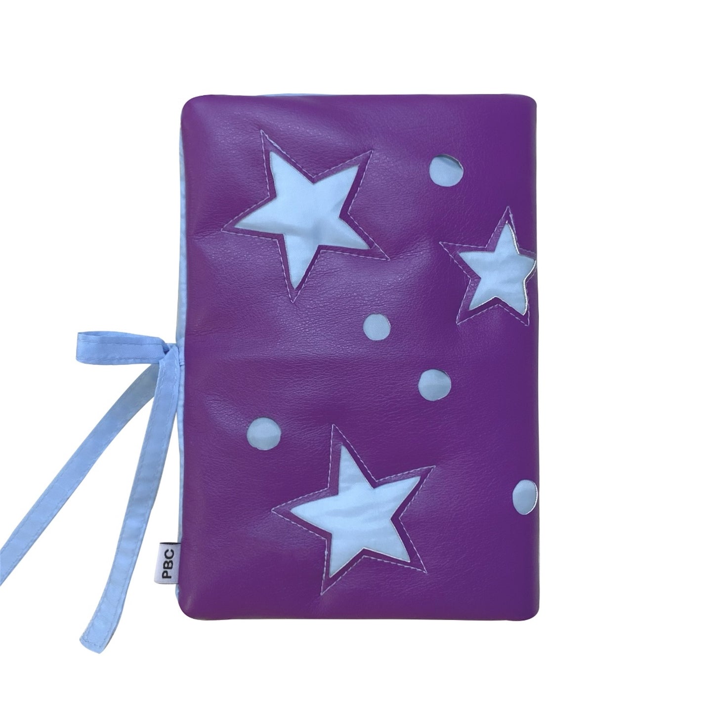 Jumping Star Book / sky×purple / ノート付きブックカバー