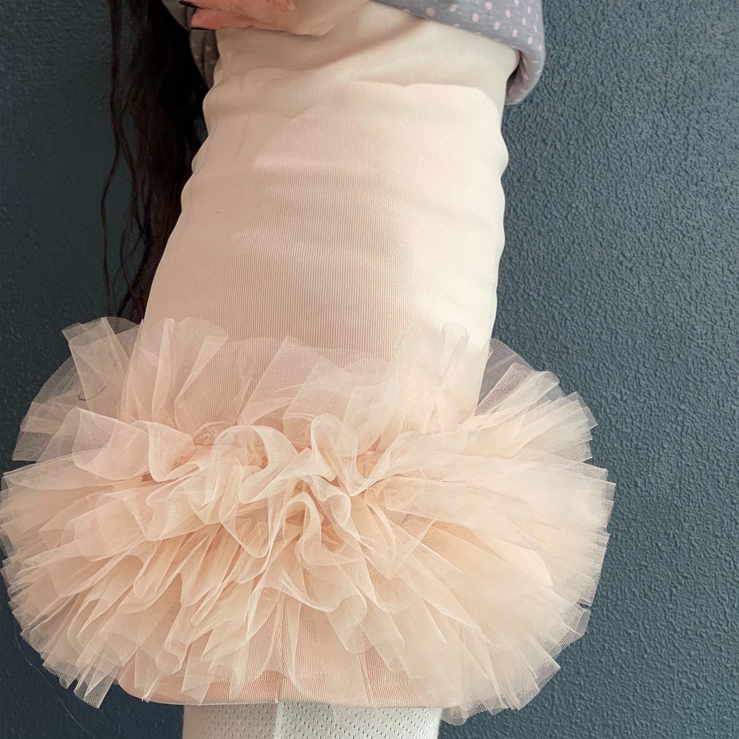 [fa.er.ie] jersey volume tulle skirt / coral / ジャージーボリュームチュールスカート
