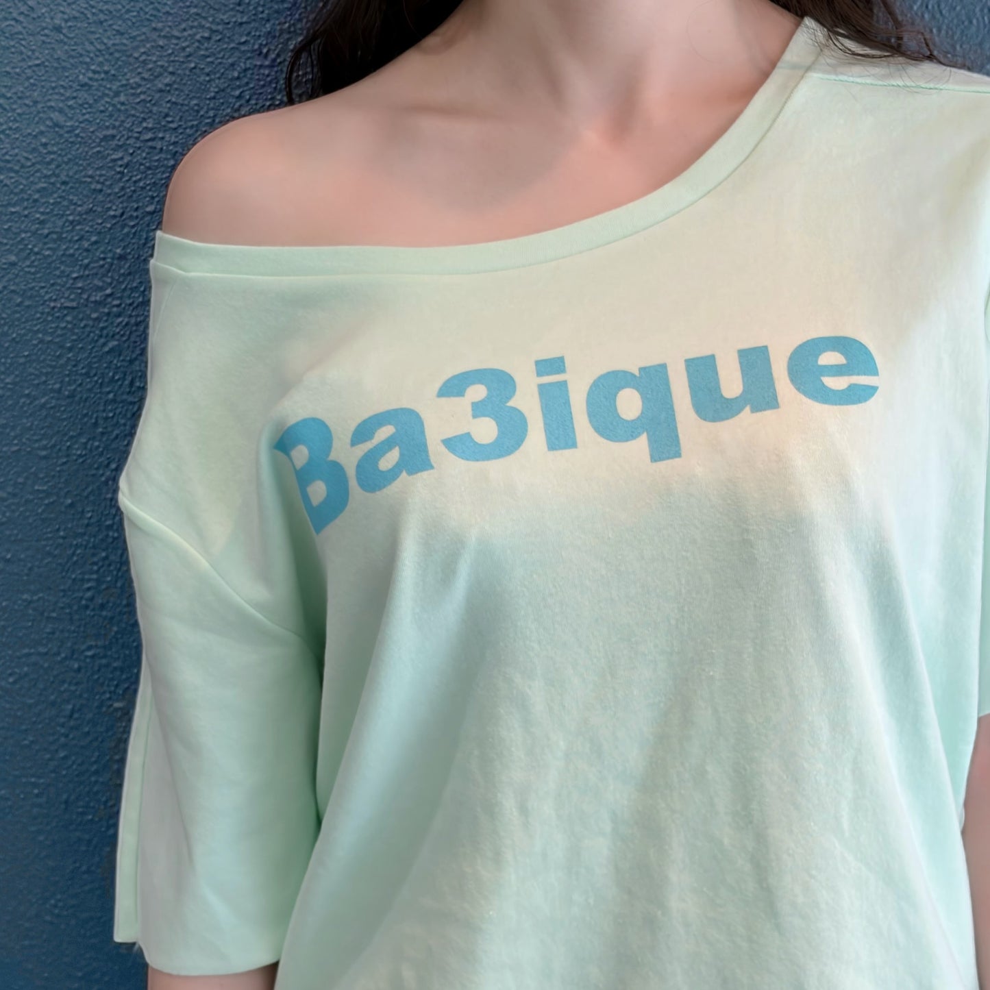 [fe.3] loose logo t-shirt / apple mint / ルーズロゴTシャツ