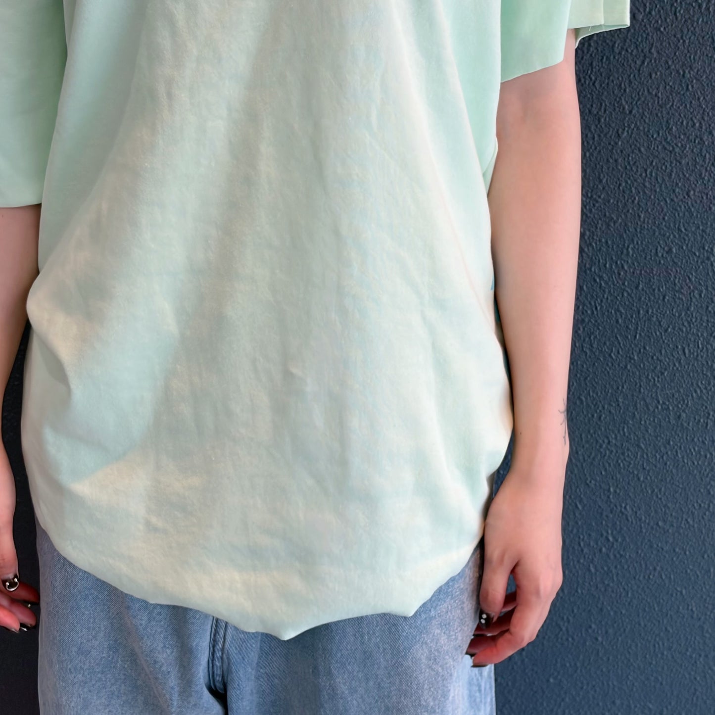 [fe.3] loose logo t-shirt / apple mint / ルーズロゴTシャツ