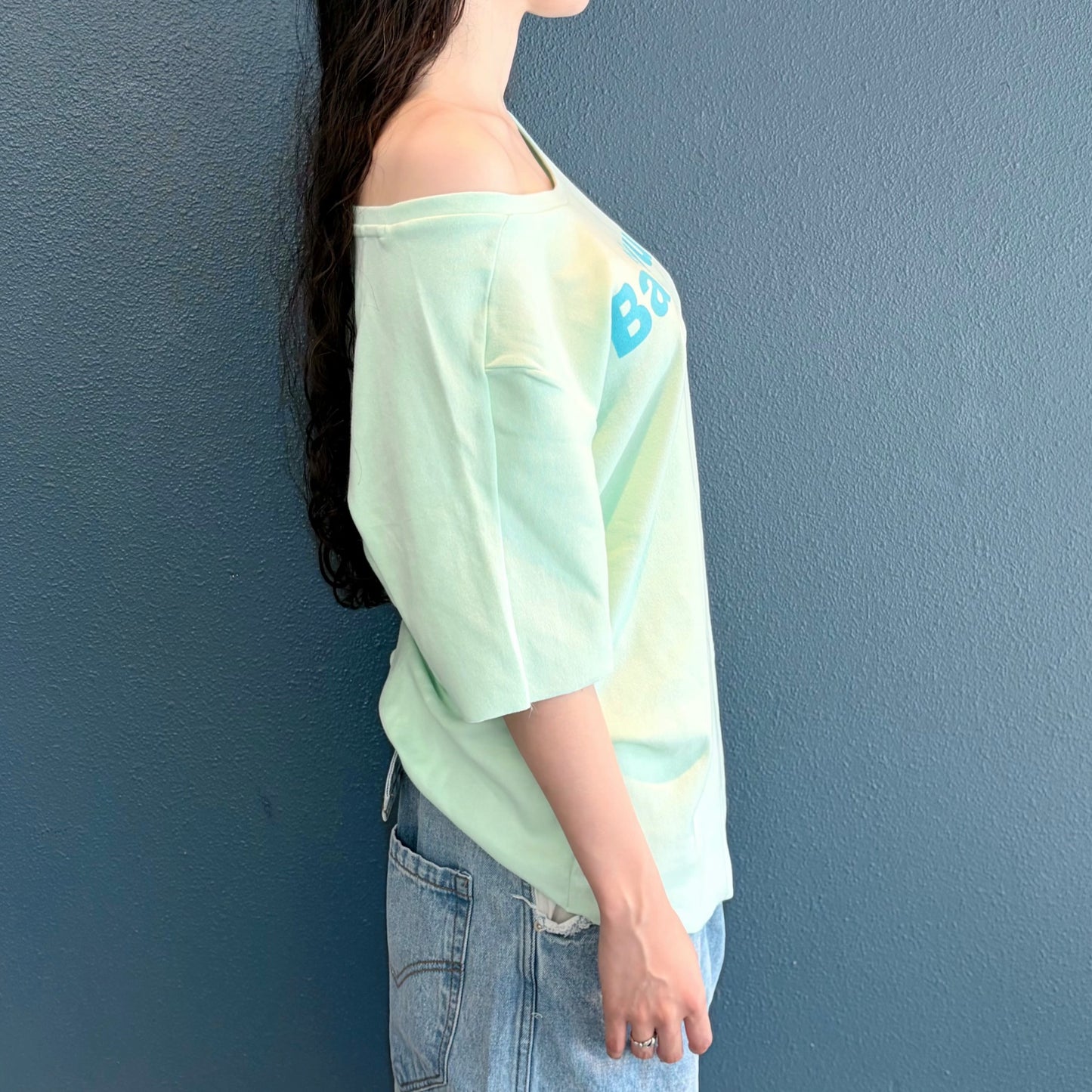 [fe.3] loose logo t-shirt / apple mint / ルーズロゴTシャツ