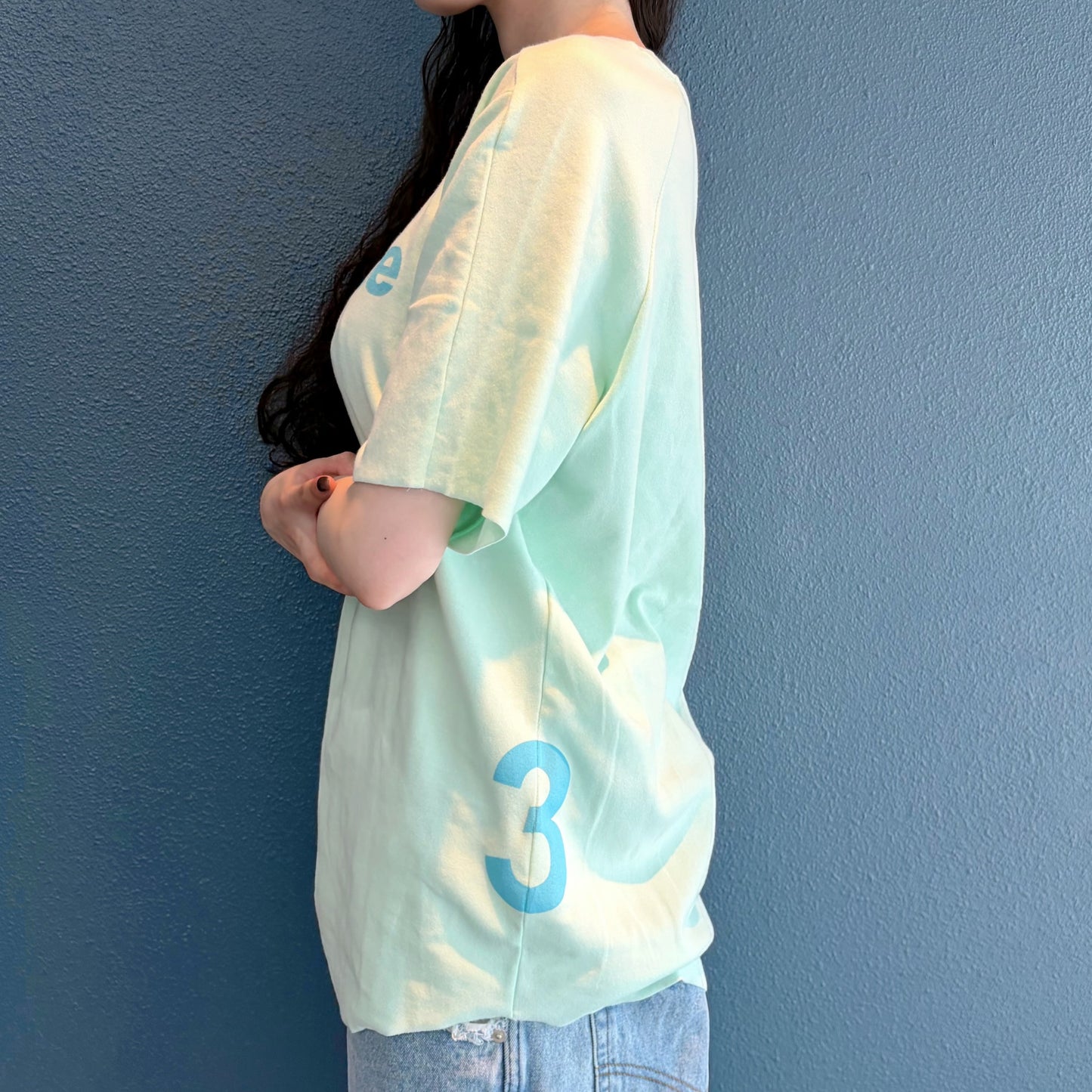 [fe.3] loose logo t-shirt / apple mint / ルーズロゴTシャツ