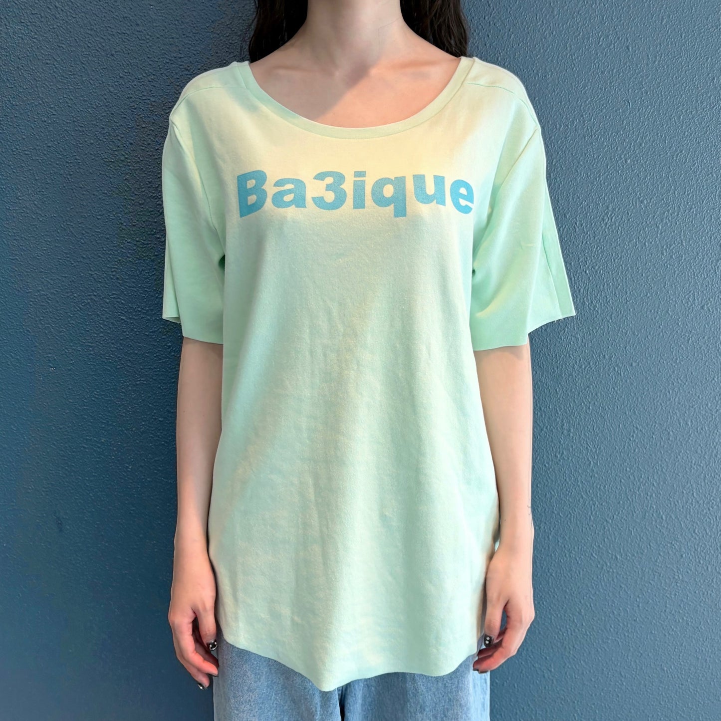 [fe.3] loose logo t-shirt / apple mint / ルーズロゴTシャツ