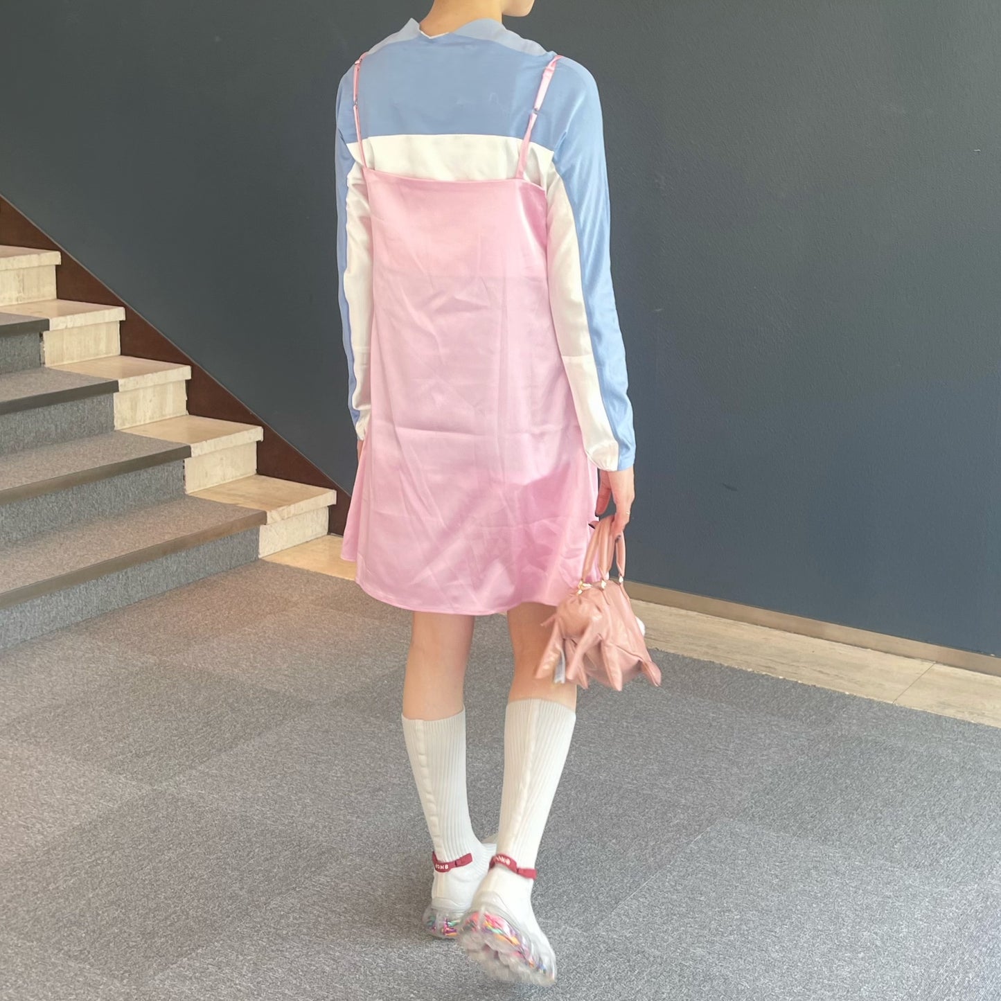 NIP DRESS / PINK / スリップドレス