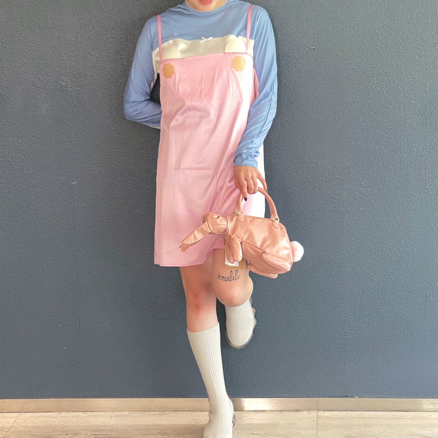 NIP DRESS / PINK / スリップドレス