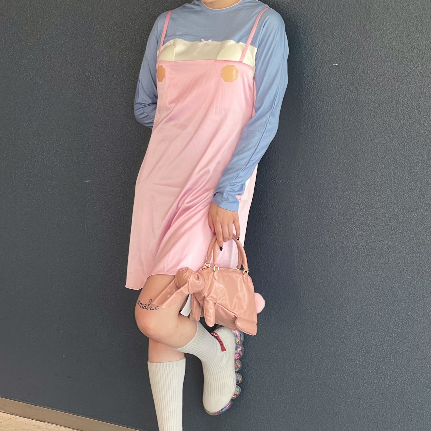 NIP DRESS / PINK / スリップドレス