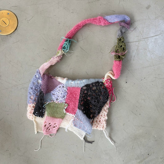 Patchwork knit bag / Mix / パッチワークニットバッグ