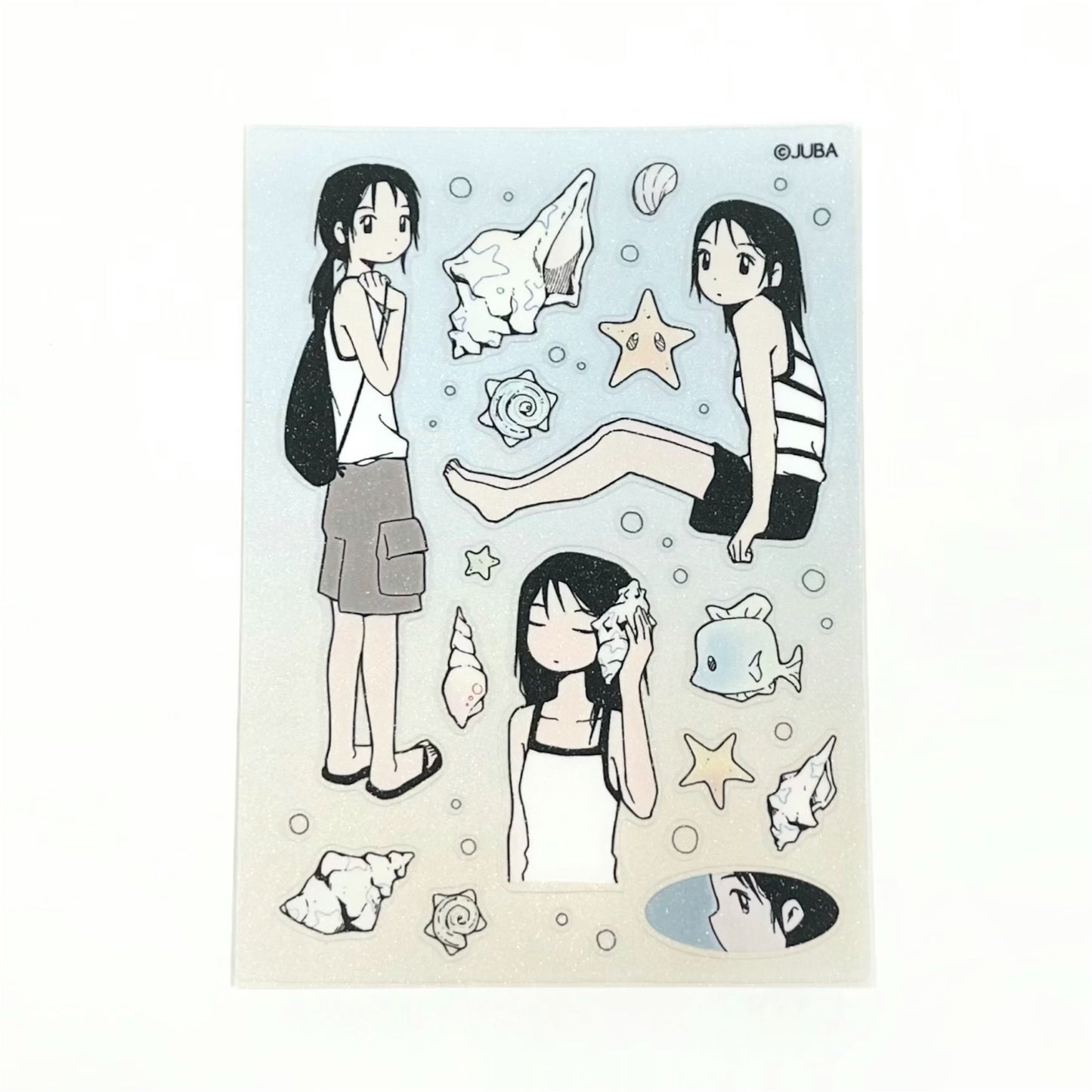 【JUBA】Sea girl glittered sticker / ステッカー