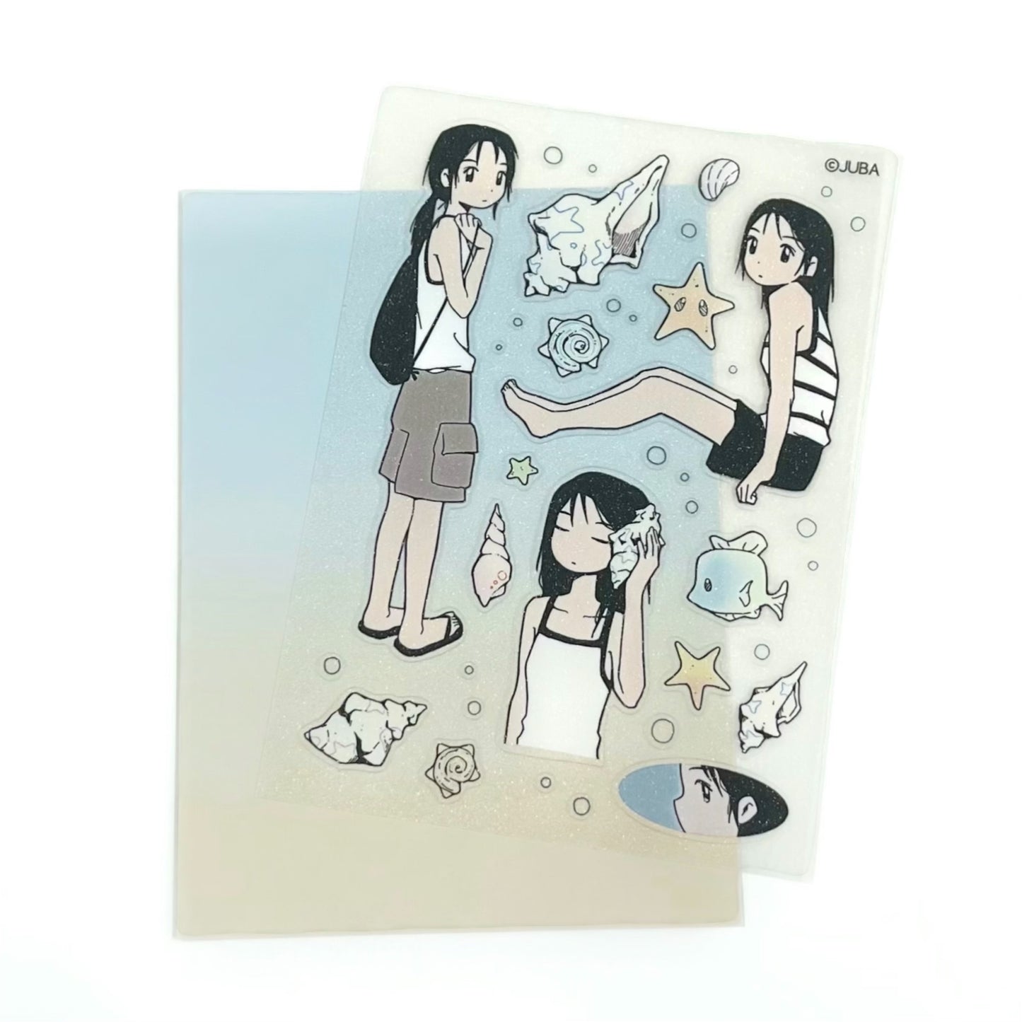 【JUBA】Sea girl glittered sticker / ステッカー