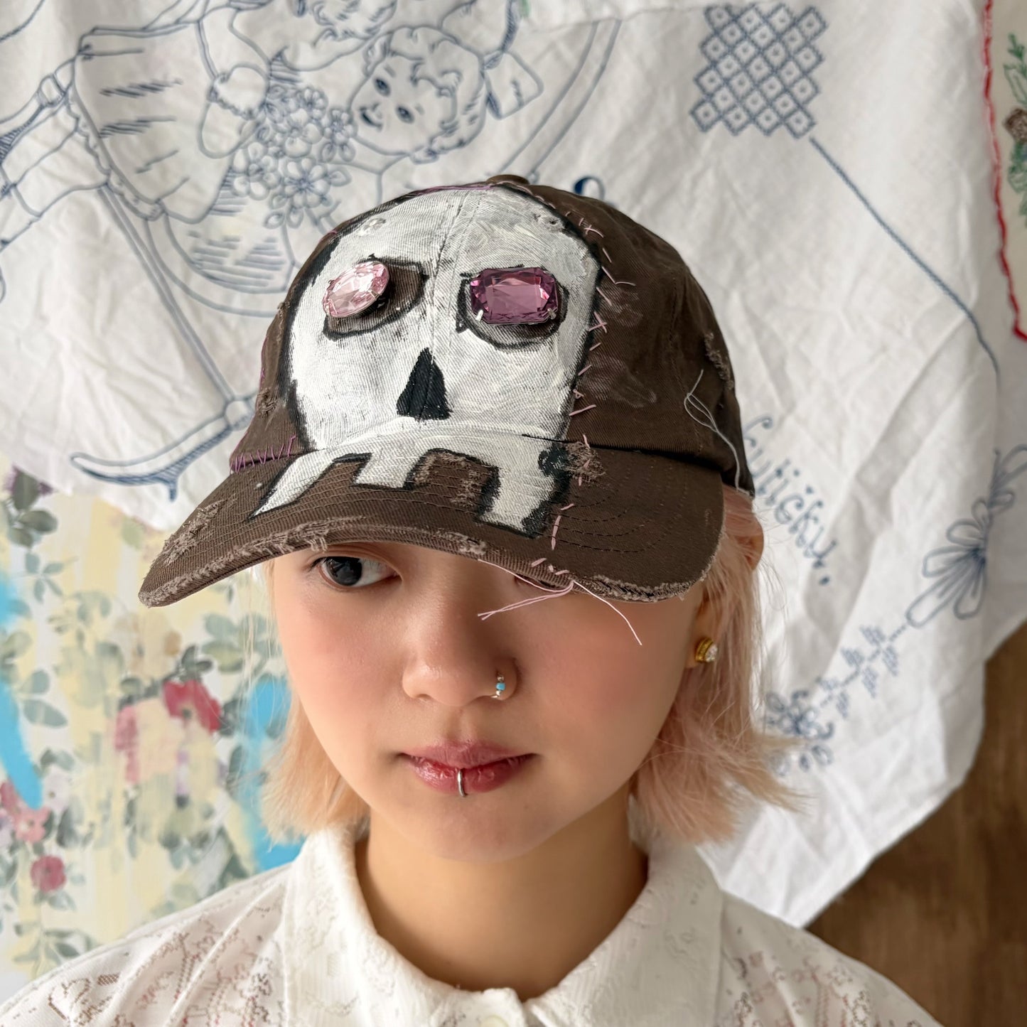 Hand drawing Skull cap / ハンドドローイングスカルキャップ | シープ