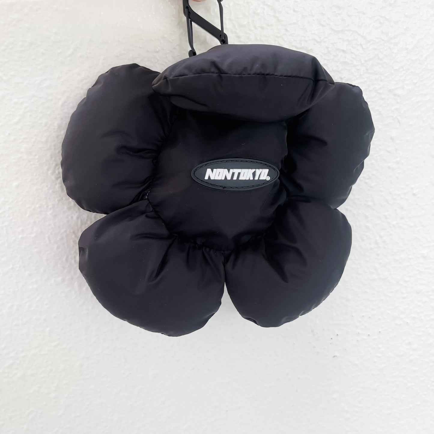 FLOWER ECO BAG / BLACK / フラワーエコBAG