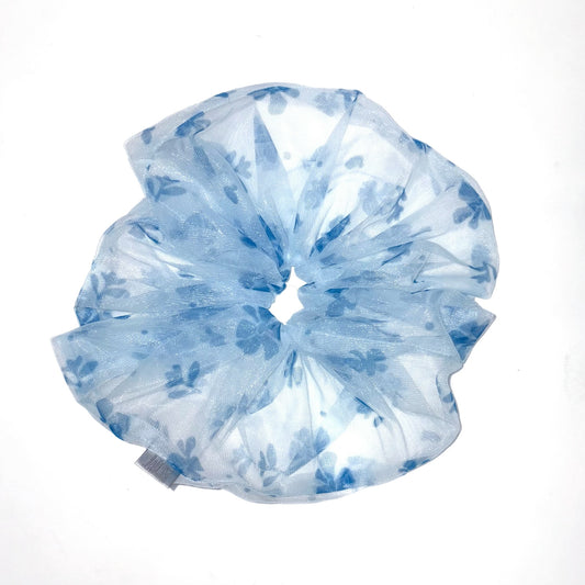 Flower Lace Scrunchie / Blue / フラワーレースシュシュ