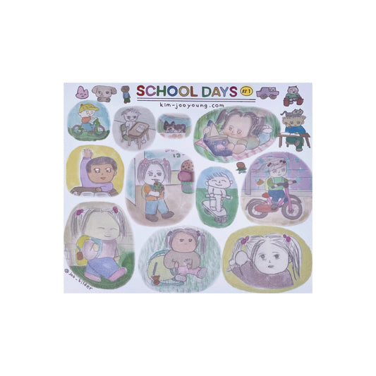 【Jooyoung Kim】SCHOOL DAYS Stickers 1 / ステッカー