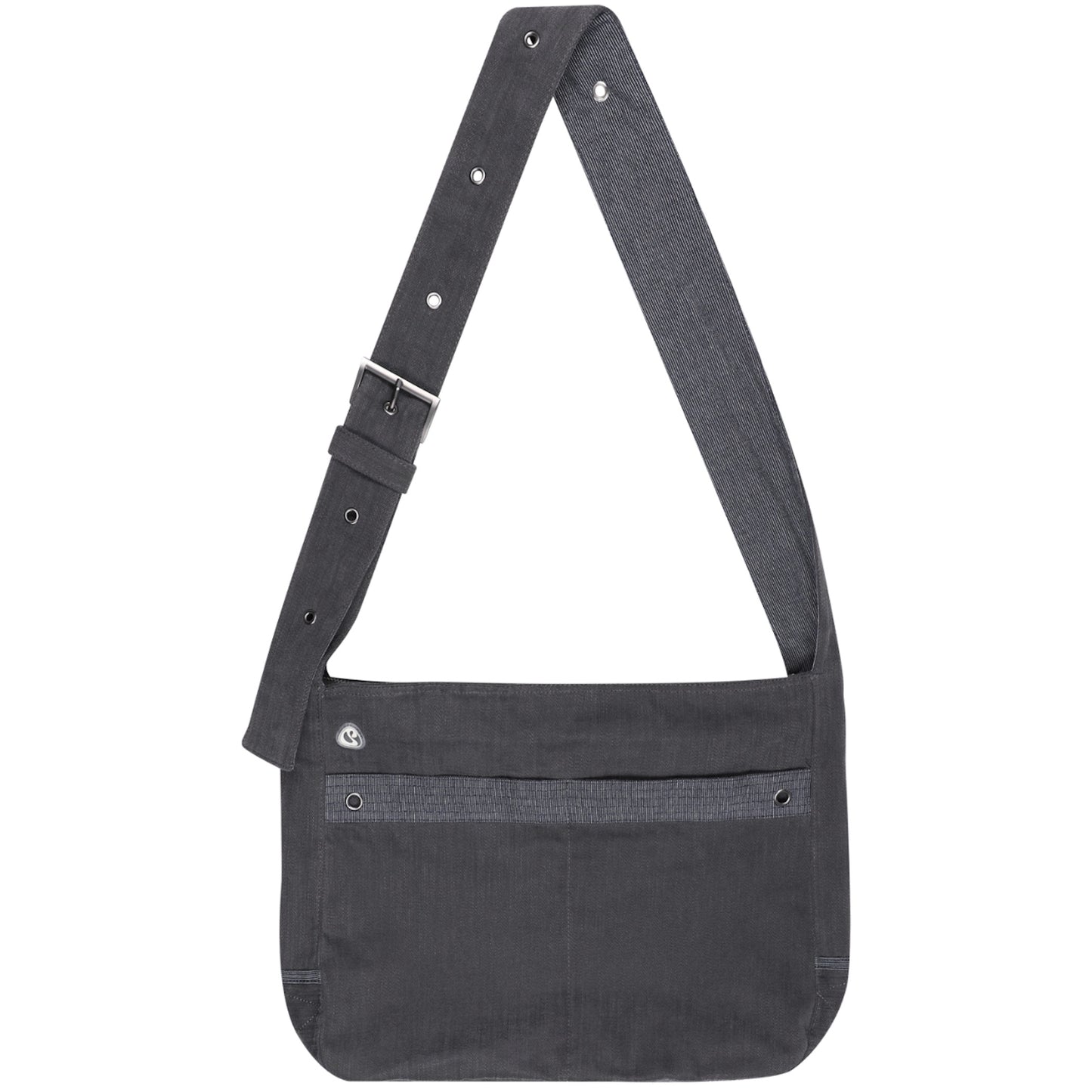 STRIPE POINT CROSS BAG / CHARCOAL / ストライプポイントクロスバッグ