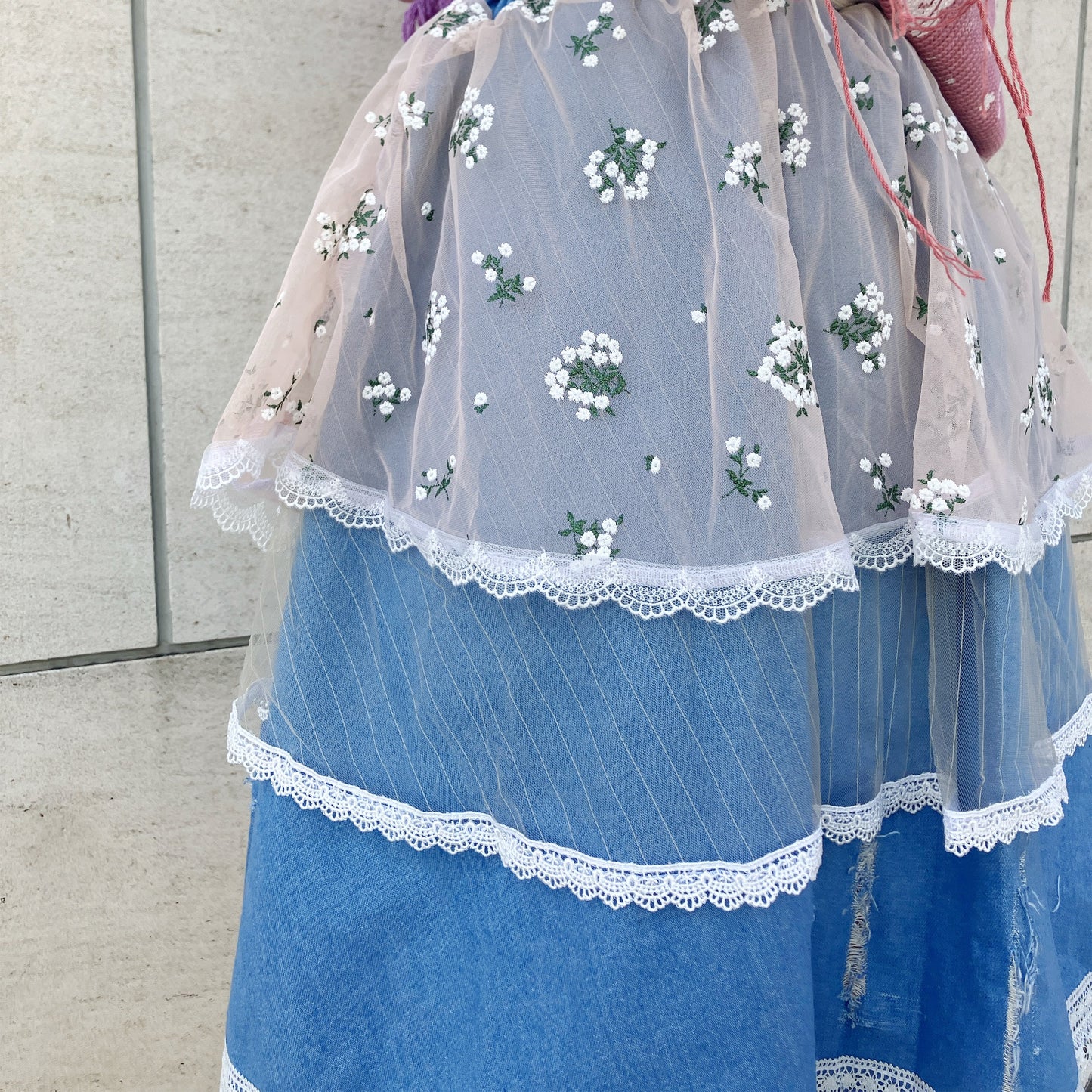 layered skirt / Denim / レイヤードスカート