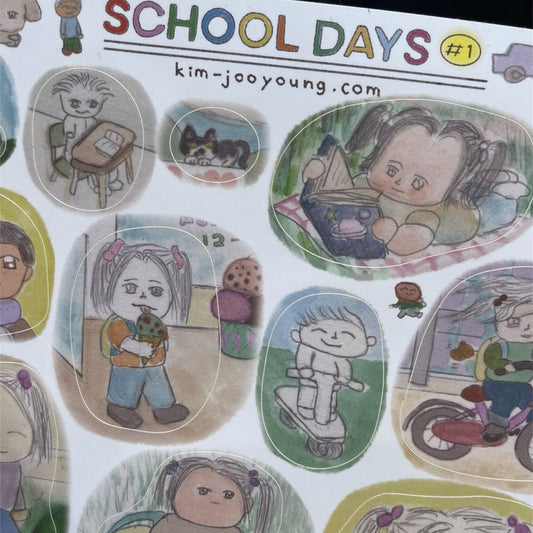 【Jooyoung Kim】SCHOOL DAYS Stickers 1 / ステッカー