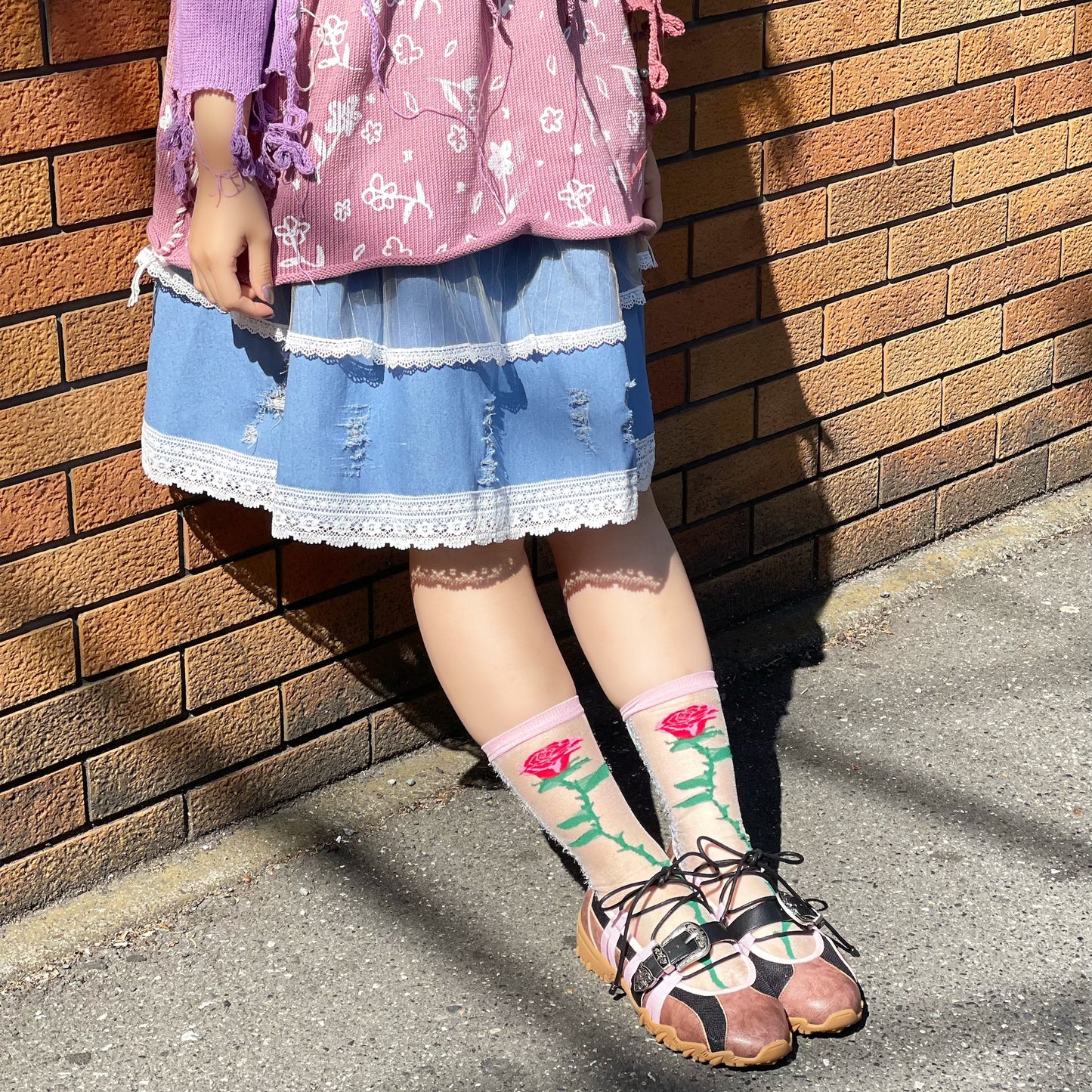 layered skirt / Denim / レイヤードスカート