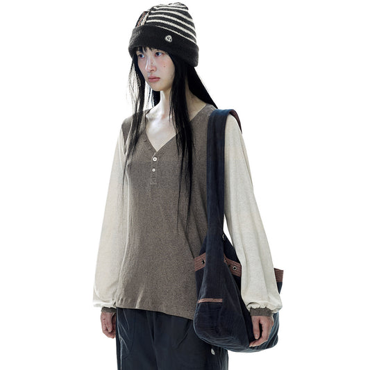 STRIPE POINT CROSS BAG / CHARCOAL / ストライプポイントクロスバッグ