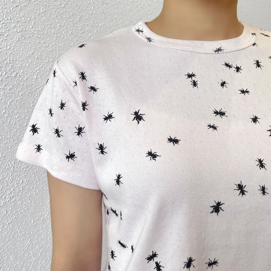 ant tee / pink / エアブラシTシャツ