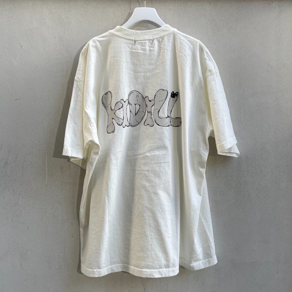 LOLITA GIRL T-SHIRT HARD WASH ARTWORK BY KAE TANAKA / WASHED WHITE / 田中かえコラボレーションTシャツ