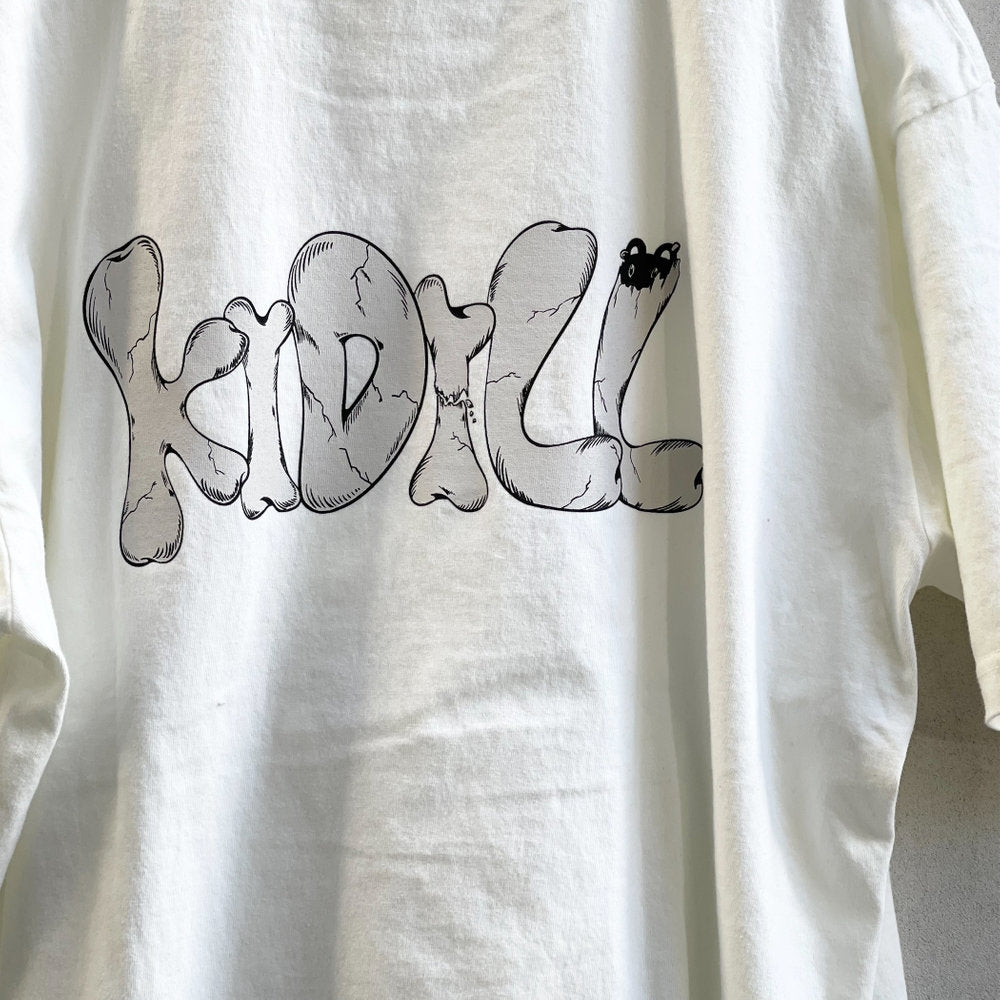 LOLITA GIRL T-SHIRT HARD WASH ARTWORK BY KAE TANAKA / WASHED WHITE / 田中かえコラボレーションTシャツ