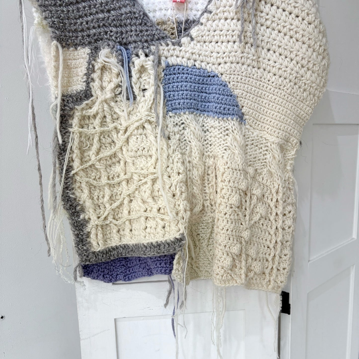 Gate knit vest / White / ニットベスト