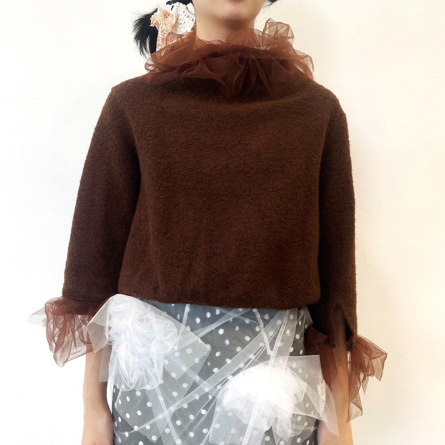 Wool top / Brown / ウールトップ