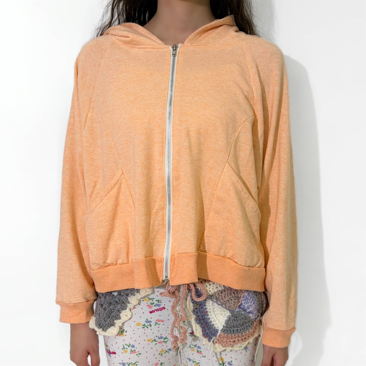 Zip hoodie / Orange / ジップフーディー