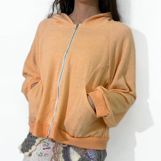 Zip hoodie / Orange / ジップフーディー