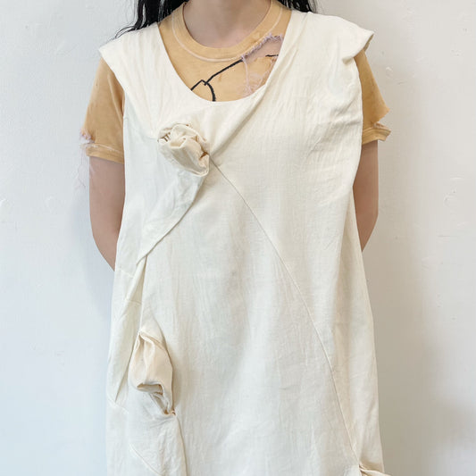 pocket dress / white / ポケットドレス