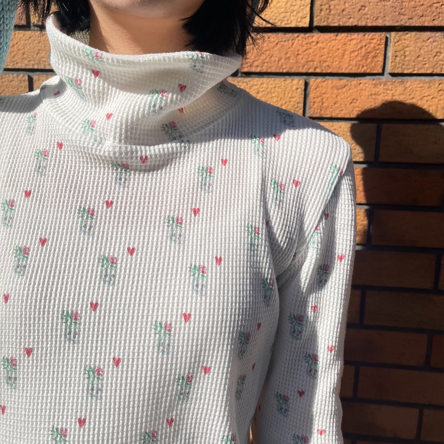 Thermal high neck / White / サーマルハイネックトップ