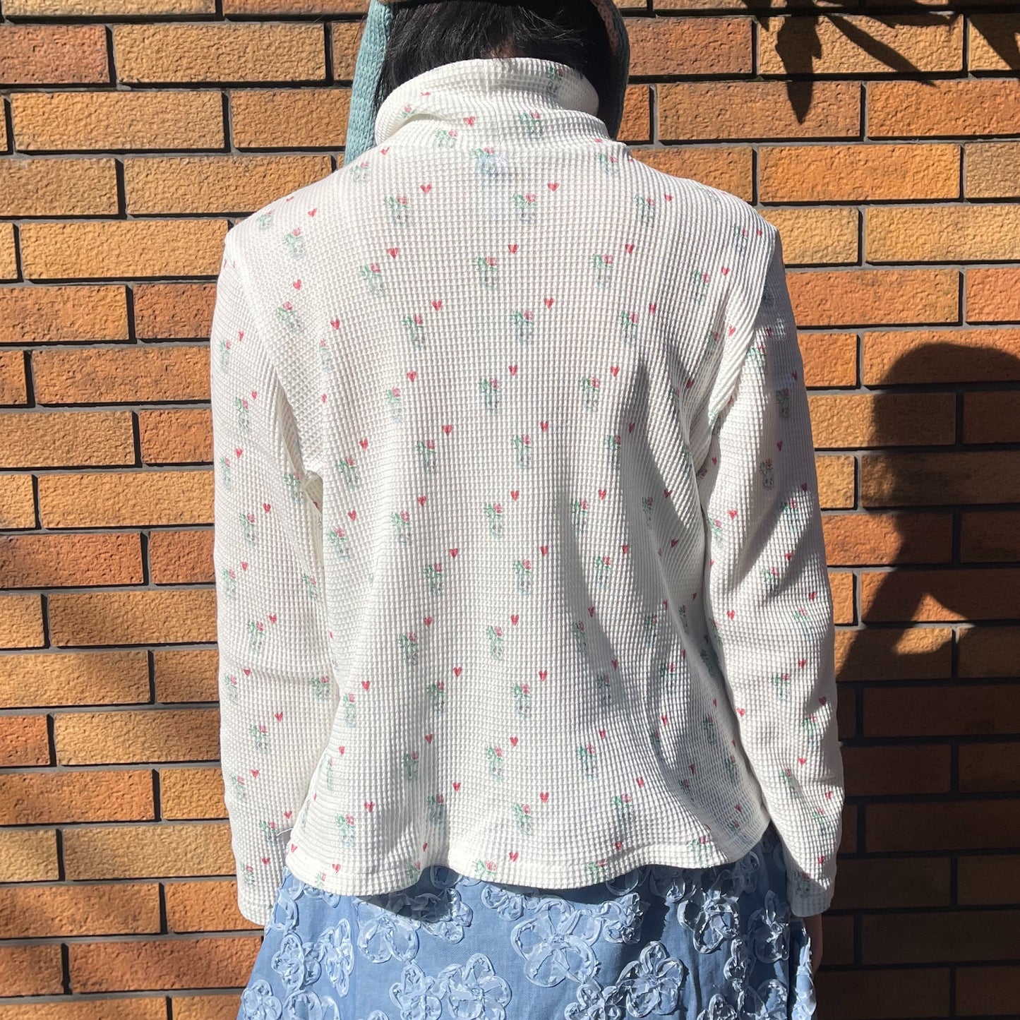 Thermal high neck / White / サーマルハイネックトップ